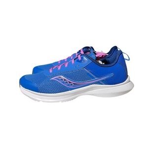 🌻NEW w/Box Saucony Axon 3 Bluelight / Grape Lace-Up Sneakers Big Kid Size 6.5